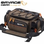 Savage Gear System Box Bag M 3 Boxes 5 Bags 20x40x29cm 12L Чанта за спининг риболов