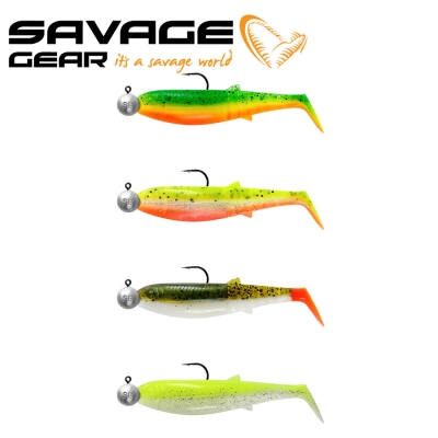 Savage Gear Cannibal Shad 10cm + 10g #3/0 Mix 4+4pcs Комплект силиконови примамки