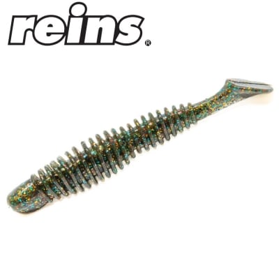 Reins Bubbling Shad 3.0 - 009 Green Pumpkin All Stars 8pcs