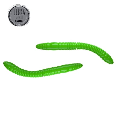 Libra Fatty D Worm Tournament 55 - 026 - hot apple green limited edition / Cheese