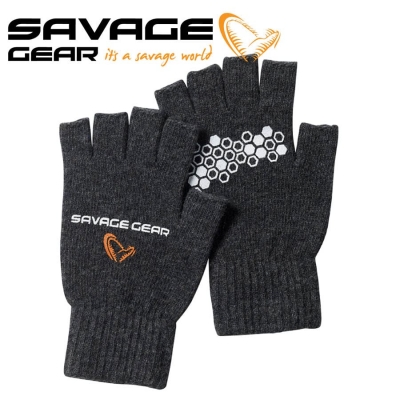 Savage Gear Knitted Half Finger Glove Ръкавици