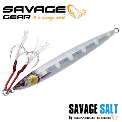 SG 3D Slim Jig Minnow 18cm 180g Fast Sinking Bone White Glow PHP