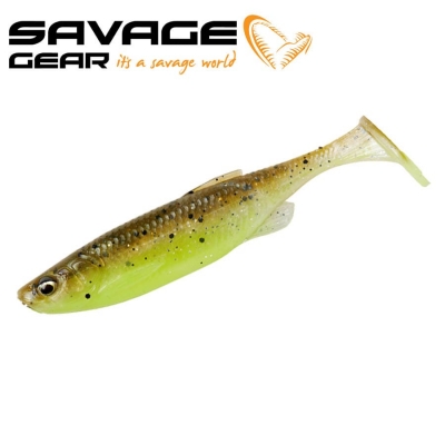 SG Fat Minnow T-Tail 7.5cm 5g Green Pearl Yellow