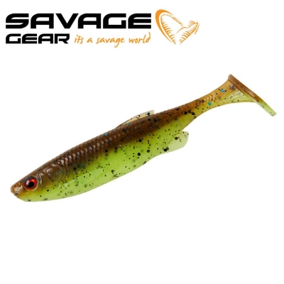 SG Fat Minnow T-Tail 7.5cm 5g Chartreuse Pumpkin