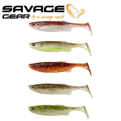SG Fat Minnow T-Tail 9cm 7g Clearwater Mix 5pcs