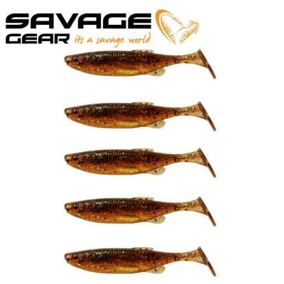 SG Fat Minnow T-Tail 9cm 7g Motoroil Uv 5pcs