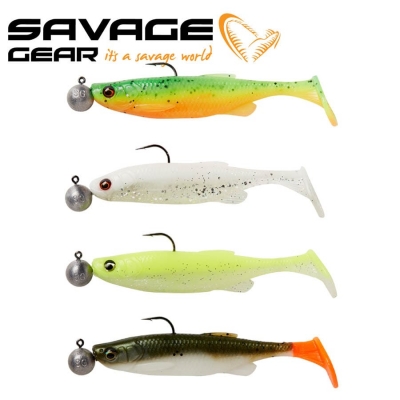 SG Fat Minnow T-Tail RTF 9cm 7g + 7.5g #2/0 Sinking Darkwater Mix