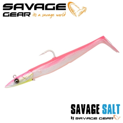 SG Sandeel V2 12cm 22g Sinking Pink Pearl Silver 2+1