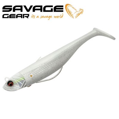 SG Savage Minnow WL 12.5cm 28g Sinking White Pearl Silver