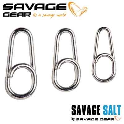 Savage Gear Custom Salt Splitring Snaps Карабинки