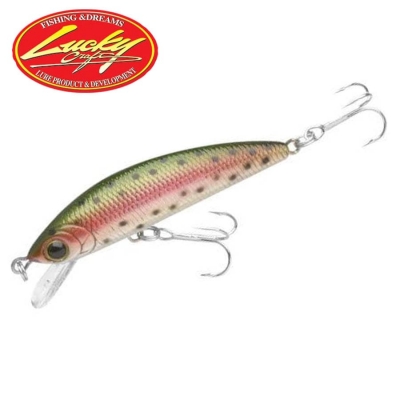 Lucky Craft Humpback Minnow 50SP - Laser Rainbow Trout