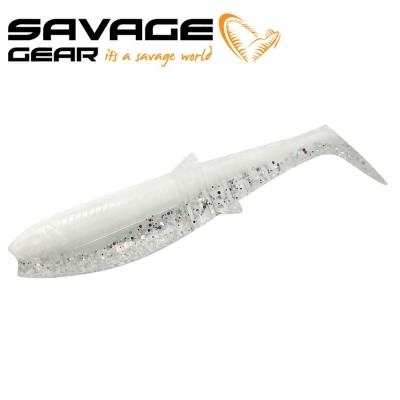 SG Cannibal Shad 8cm 5g White Flash 5pcs