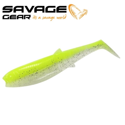 SG Cannibal Shad 8cm 5g Fluo Yellow Glow 5pcs