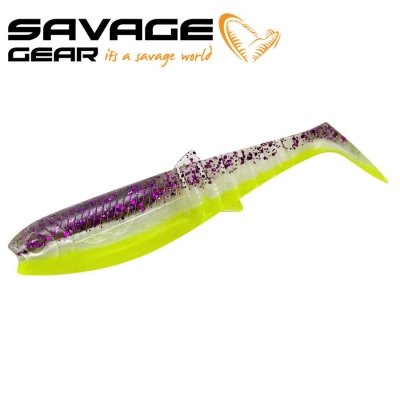 SG Cannibal Shad 8cm 5g Purple Glitter Bomb 5pcs