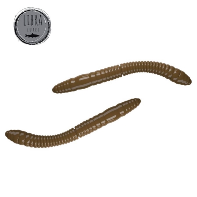 Libra Fatty D Worm Tournament 55 - 038 - brown / Cheese