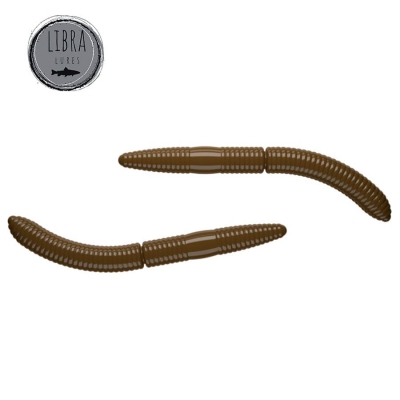 Libra Fatty D Worm 75 - 038 - brown / Cheese