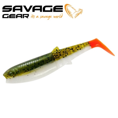 SG Cannibal Shad 20cm 80g Olive Hot Orange 1Pcs