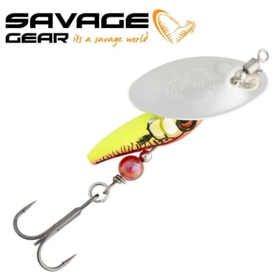 SG Sticklebait Spinner #1 4.5g Sinking Silver Red Yellow