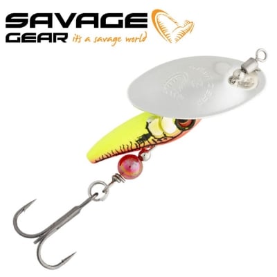 SG Sticklebait Spinner #2 7.3g Sinking Silver Red Yellow
