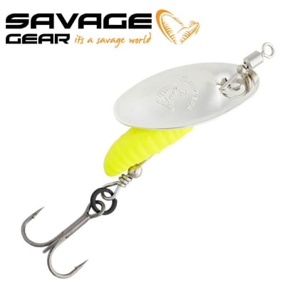 SG Grub Spinners #2 5.8g Sinking Silver Yellow