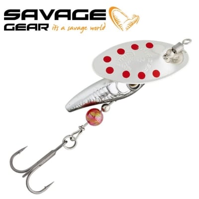 SG Sticklebait Spinner #3 9.1g Sinking Dirty Silver Red