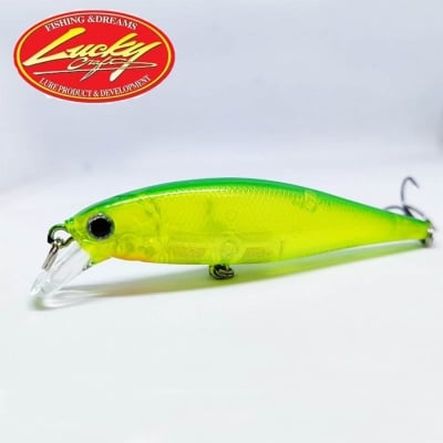 Lucky Craft Pointer 78 Short Bill SP Lime Chart