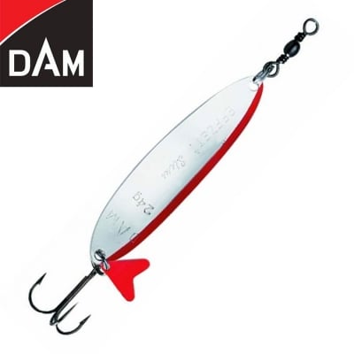Dam Effzett Slim Standard Spoon 8cm 24g Sinking Silver