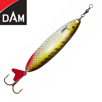 Dam Effzett Slim Standard Spoon 8cm 24g Sinking Olive/Chartreuse UV