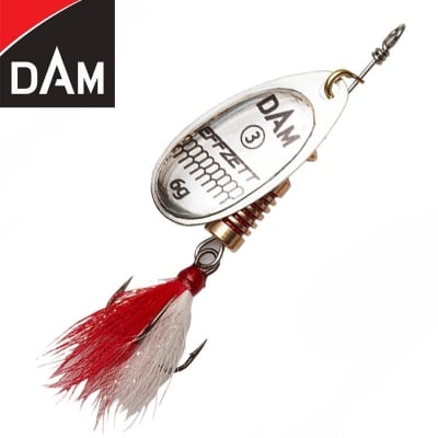 Dam Effzett Standard Dressed Spinner #2 4g Sinking Silver