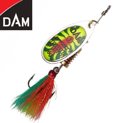 Dam Effzett Standard Dressed Spinner #1 3g Sinking Fireshark