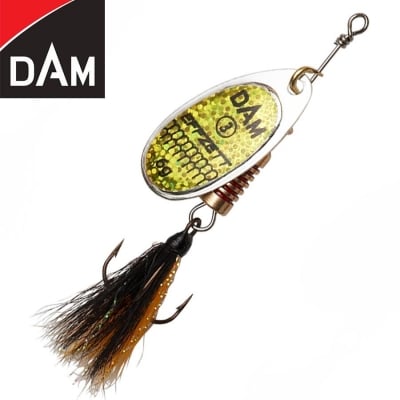 Dam Effzett Standard Dressed Spinner #1 3g Sinking Reflex Gold