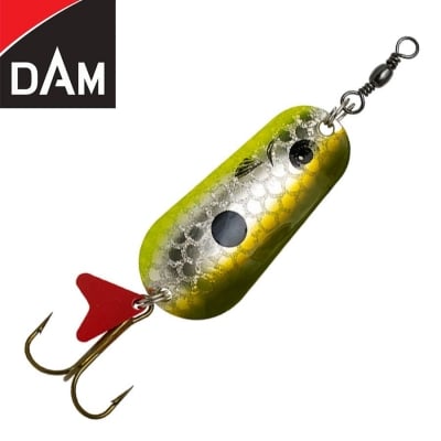 Dam Effzett Standard Spoon 8cm 45g Sinking Olive/Silver UV