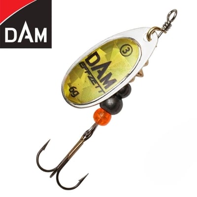 Dam Effzett Fluo Spinner #2 4g Sinking Gold Prisma