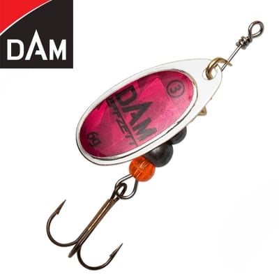 Dam Effzett Fluo Spinner #2 4g Sinking Magenta Prisma