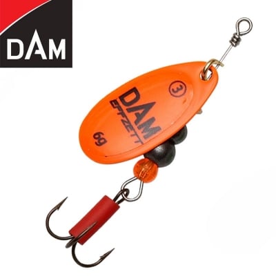 Dam Effzett Fluo Spinner #2 4g Sinking Orange