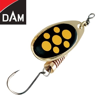 Dam Effzett Singlehook Spinner #1 3g Sinking Blacky