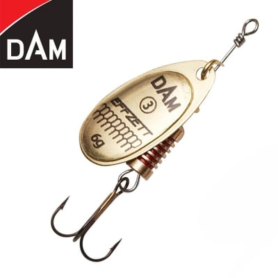 Dam Effzett Standard Spinner #2 4g Sinking Gold