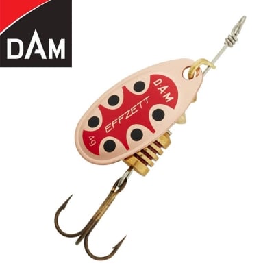 Dam Effzett Standard Spinner #3 6g Sinking Copper Black Dot