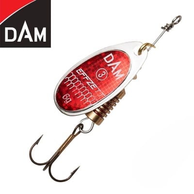 Dam Effzett Standard Spinner #3 6g Sinking Reflex Red