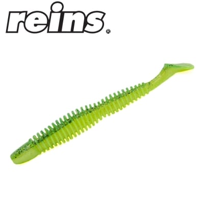 Reins Bubbling Shad 4.0 - CT01 Chartreuse Baitfish 6pcs