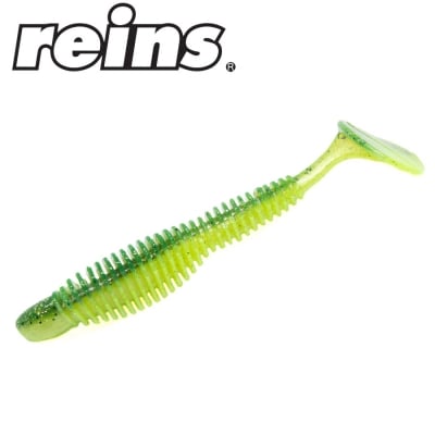 Reins Fat Bubbling Shad 4.0 - CT01 Chartreuse Baitfish 6pcs