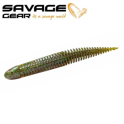 SG Ned Dragon Tail Slug 8.8cm 4g Green Pumpkin 5pcs