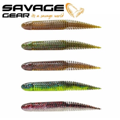 SG Ned Dragon Tail Slug 7.2cm 3g Clear Water Mix 5pcs