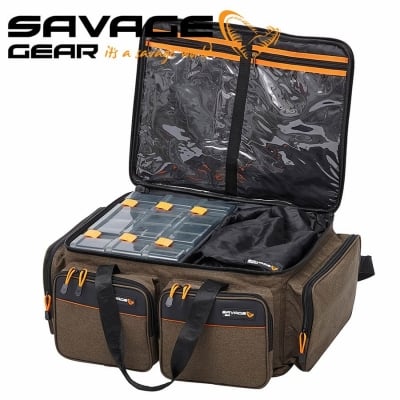 Savage Gear System Box Bag XL 3 Boxes 59L Чанта за спининг риболов
