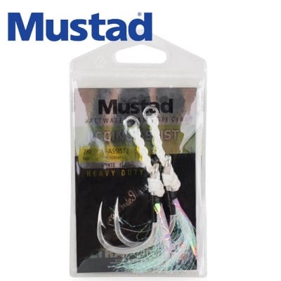 Mustad Heavy Jig Assist Rig With White Flash 2pcs  Асист куки