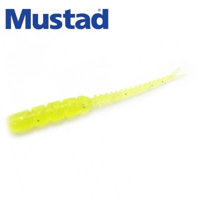 Mustad Aji Worm Bachi-Bachi 2inch 005 UV Clear Chart