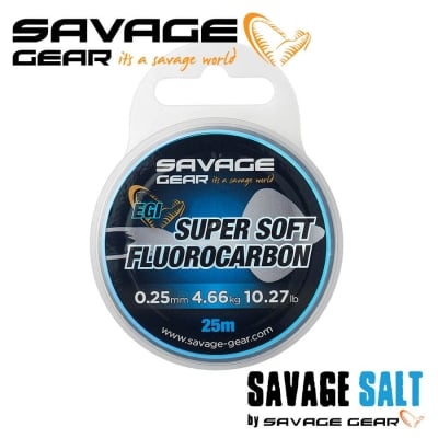 Savage Gear Super Soft Fluorocarbon Egi 25m Флуорокарбон