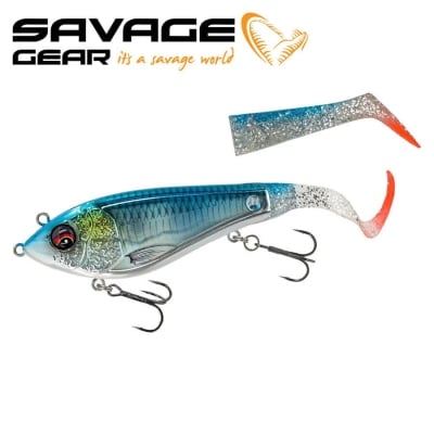 SG Deviator Tail 20cm 87g SS Blue Chrome