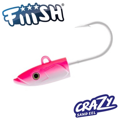 Fiiish Crazy Sand Eel No3 Monster Jig Head 140g X-Strong Fluo Pink Джиг глава
