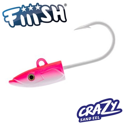 Fiiish Crazy Sand Eel No3 Monster Jig Head 100g X-Strong Fluo Pink Дджиг глава